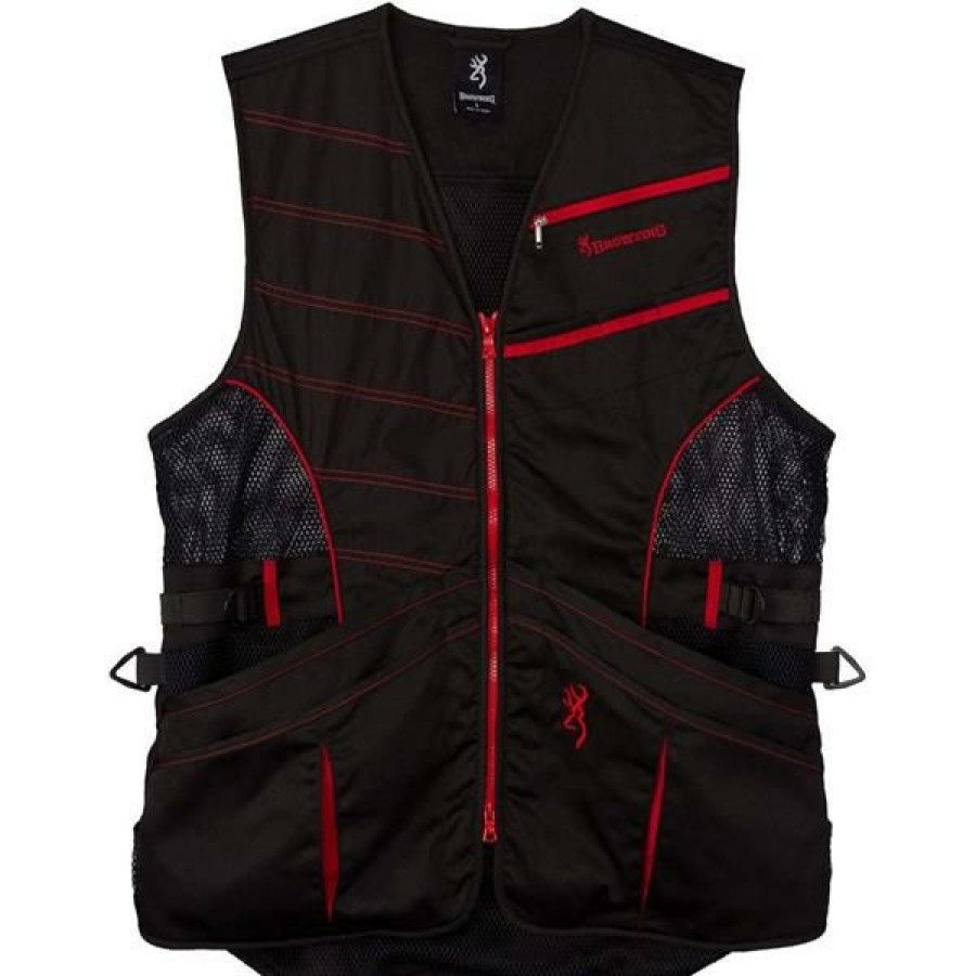 Clothing Browning | Browning Caps, Beanies And Accessories Men'S Ace Hunting Vest Black/Red