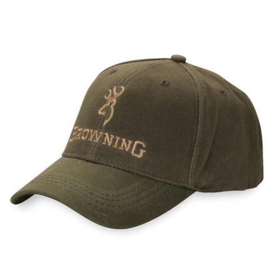 Clothing Browning | Browning Caps, Beanies And Accessories Men'S Dura-Wax Cap Olive